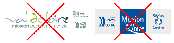 Anciens logos de la Mission Val de Loire