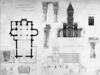 Plans, coupes, élévations de Germigny-des-Prés et détails des piliers