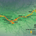 Carte du Val de Loire patrimoine mondial